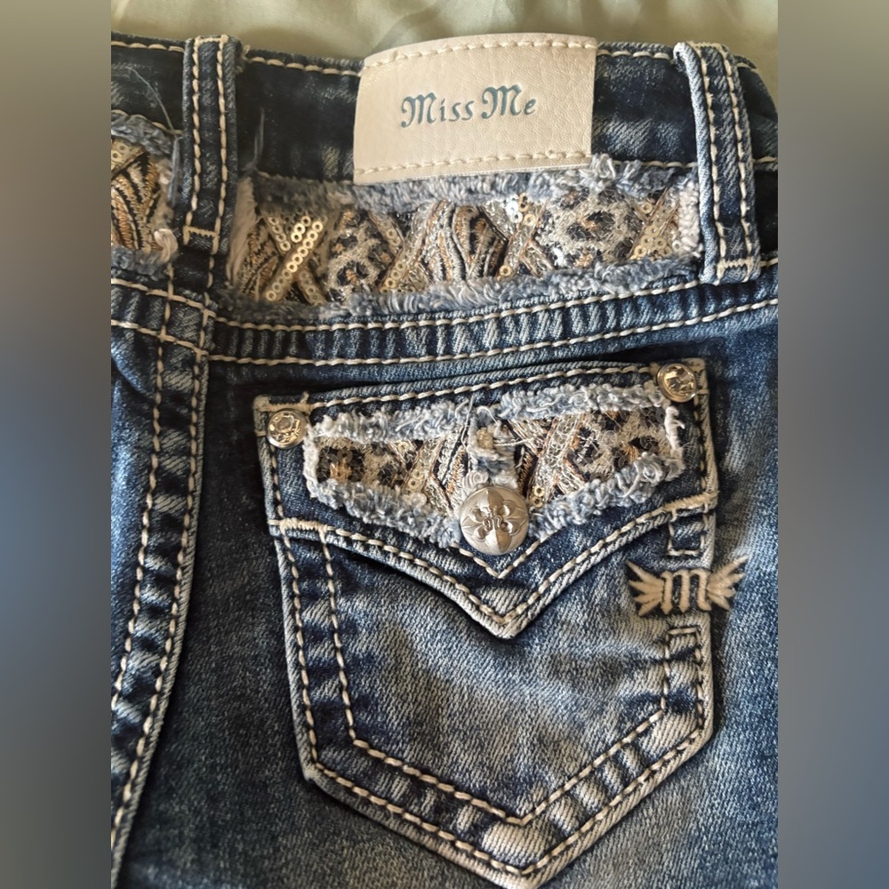 Miss Me Kids Blue Embellished Jeans